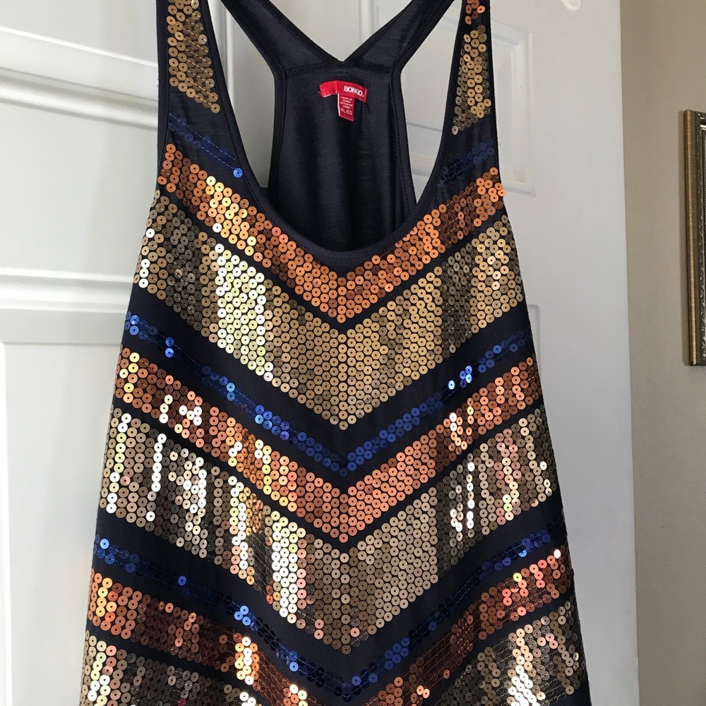 Sleeveless sequin Top